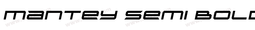 Mantey Semi Bold字体转换